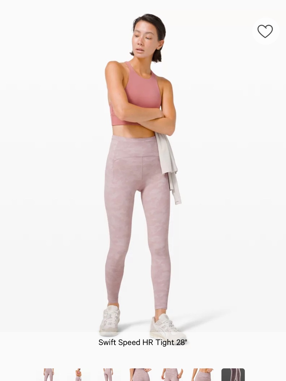 Lululemon Swift Speed High-Rise Tight 28" in Dusty Rose size 4